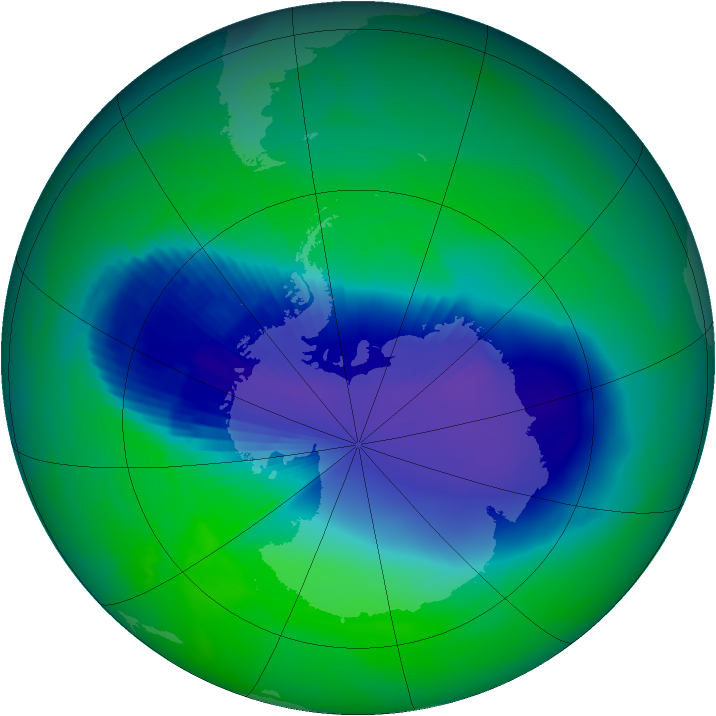 Ozone Map 1999-11-18